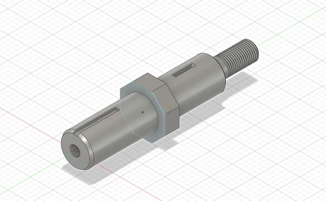 Lathe turret spindle — rendered model